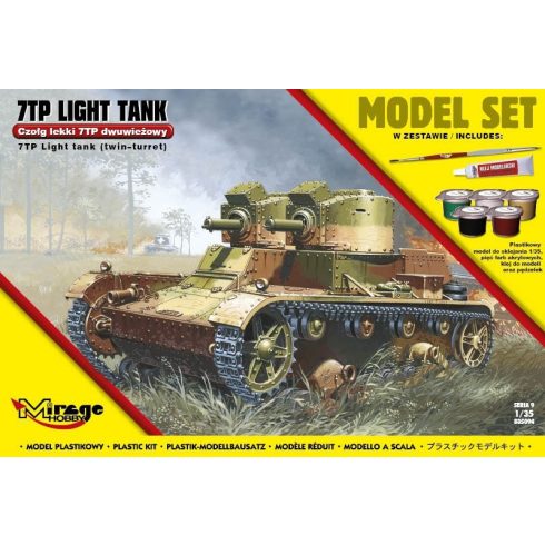 Mirage Hobby Light tank 7TP műanyag modell (1:35)