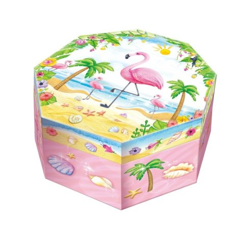 Pulio Pecoware Octagonal Flamingo zenélődoboz