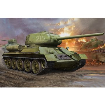   HobbyBoss II. Világháborús Szovjet T-34/85 tank műanyag összeépíthető makett (1:16)