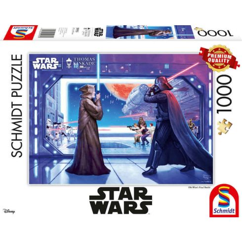 Schmidt Spiele Puzzle Star Wars Obi Wan"s Final Battle - 1000 db-os puzzle