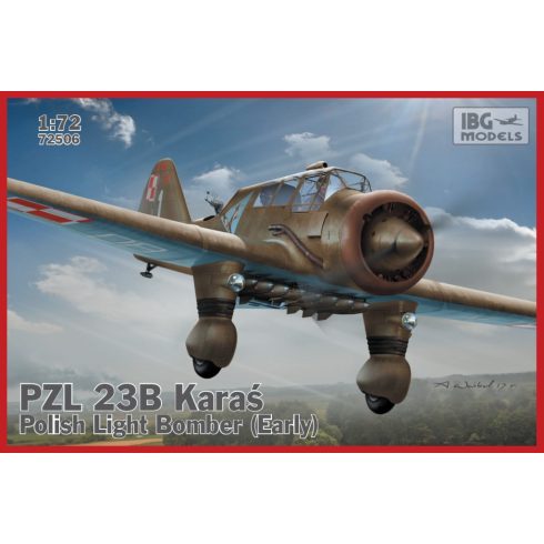 IBG Models PZL. 23B Karaś Polish Light Bomber (Early product) repülőgép műanyag modell (1:72)