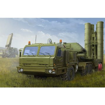   HobbyBoos BAZ-64022 with 5P85TE2 TEL S-400 rakétarendszer műanyag modell (1:35)