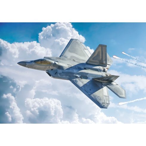 Italeri Lockheed Martin F-22A Raptor repülőgép műanyag modell (1:48)