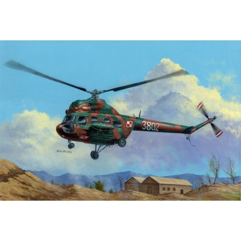 HobbyBoss PZL Mi-2T Hoplite helikopter műanyag összeépíthető makett (1:72)