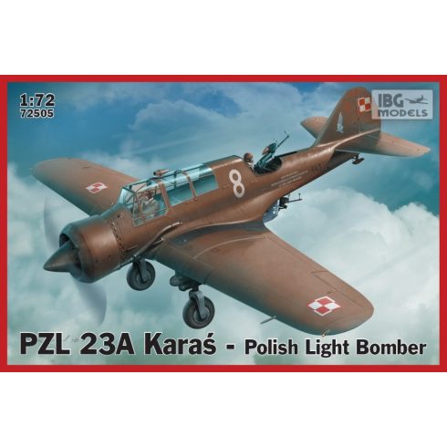 IBG Models PZL 23A Karaś Lengyel repülőgép műanyag modell (1:72)