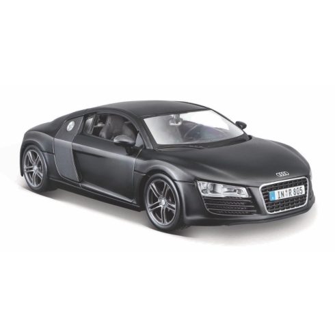 Maisto Audi R8 Fekete autó fém modell (1:24)