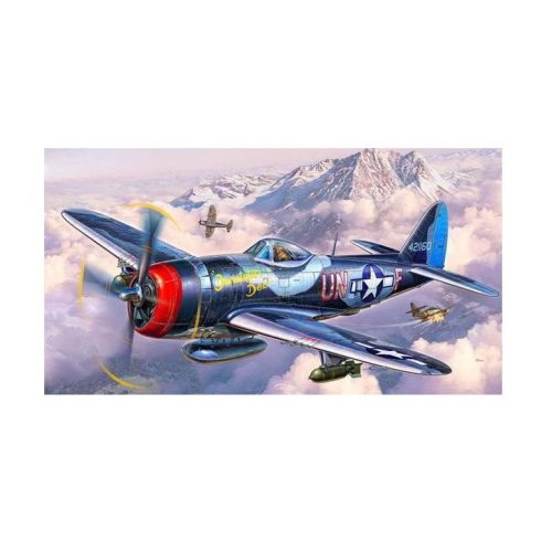 Revell P-47 M Thunderbolt vadászrepülőgép műanyag modell (1:72)