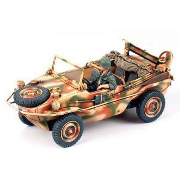   Tamiya Schwimmwagen Type 166 kétéltű jármű műanyag összeépíthető makett (1:35)