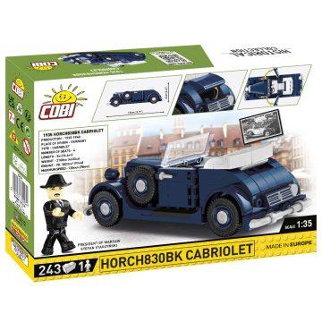   Cobi Horch830BK Cabriolet autó 248 darabos építőjáték 1:35