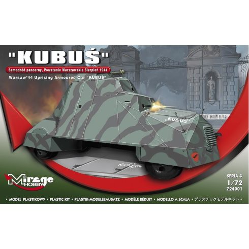 Mirage Hobby Kubuś páncélszállító autó műanyag modell (1:72)