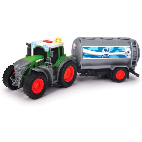 Dickie Toys Farm Traktor tejszállító utánfutóval - Színes