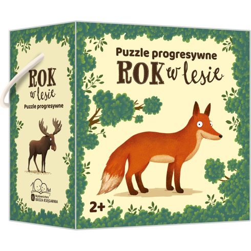 Emilia Dziubak Progresszív puzzle Év az erdőben - 20 darabos maxi puzzle