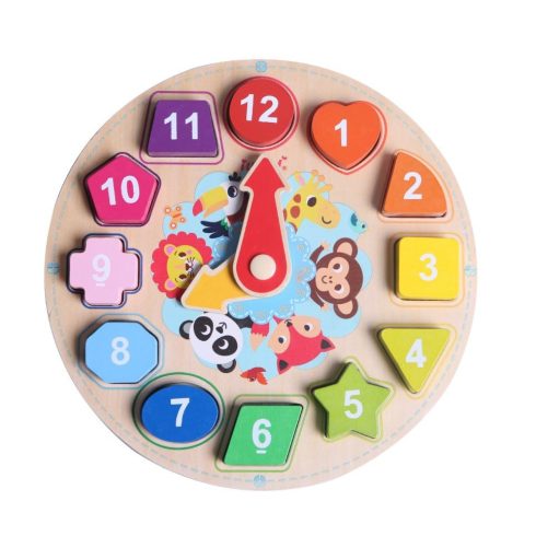 iWood Óra 12 darabos Baba fa puzzle