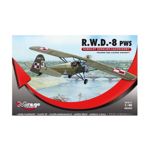 Mirage Hobby R.W.D. 8 PWS repülőgép műanyag modell (1:48)