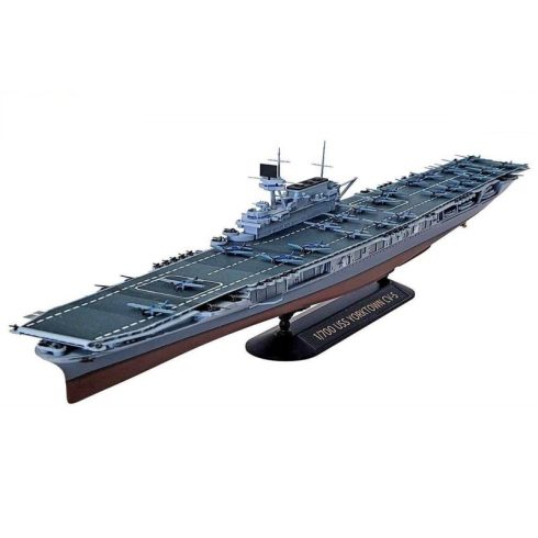 Academy Yorktown CV-5 Midaway-i csata hajó műanyag modell (1:700)