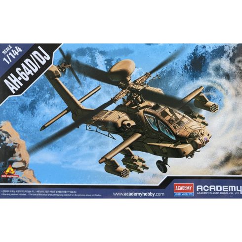 Academy AH-64D/DJ Helikopter műanyag modell (1:144)