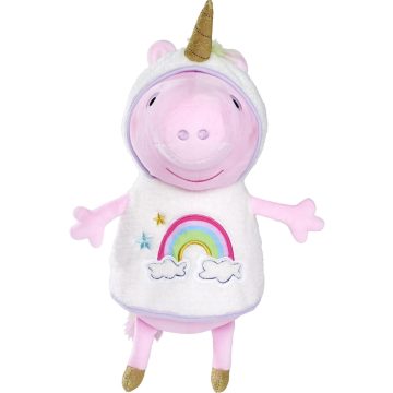 Simba Peppa malac plüss figura unikornis jelmezben - 38 cm