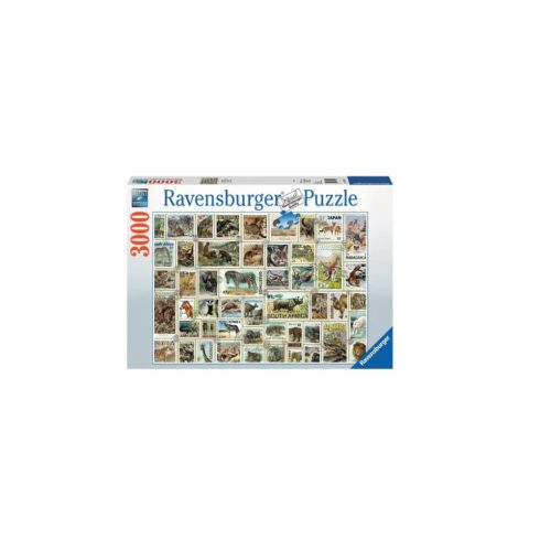 Ravensburger Állatos bélyegek - 3000 darabos puzzle