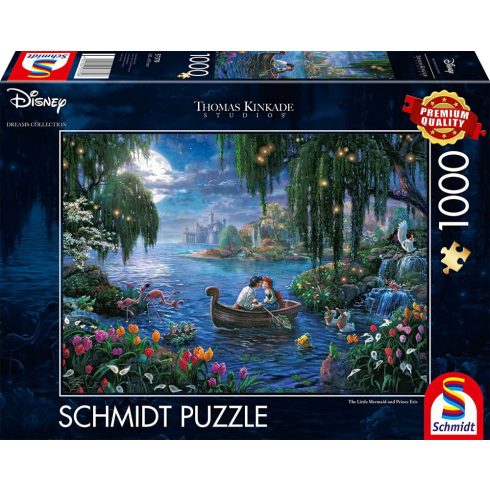 Schmidt Spiele Disney: A kis hableány és Eric herceg - 1000 darabos puzzle