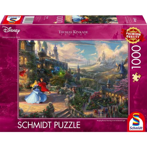 Schmidt Spiele Disney Csipkerózsika: Tánc az elvarázsolt fényben - 1000 darabos puzzle