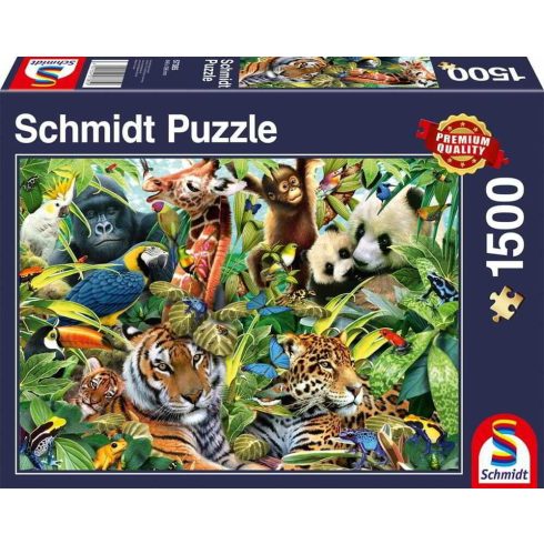 Schmidt Spiele Színes vadvilág - 1500 darabos puzzle