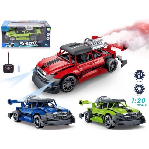 Madej Speed R/C távirányítós autó füst funkcióval (1:20) - Többfajta