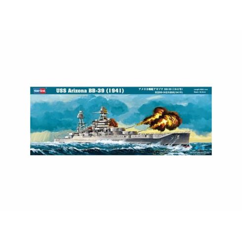 HobbyBoss USS Arizona BB-39 (1941) csatahajó műanyag összeépíthető makett (1:350)