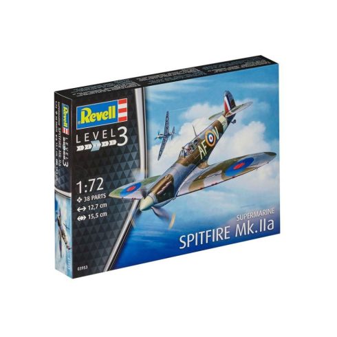 Revell Spitfire MK.IIA vadászrepülőgép műanyag modell (1:72)