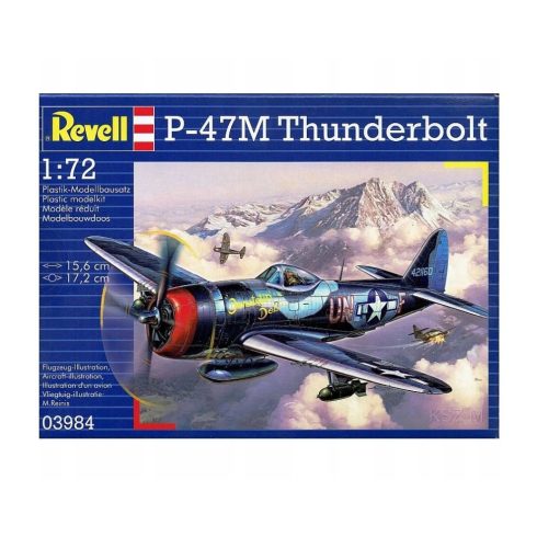 Revell P-47 Thunderbolt vadászrepülőgép műanyag modell (1:72)