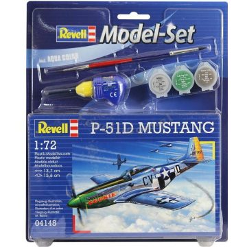   Revell P-51 D Mustang vadászrepülőgép műanyag modell (1:72)