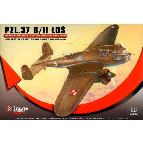 Mirage Hobby PZL.37B / II Moose Bomb vadászrepülőgép műanyag modell (1:48)