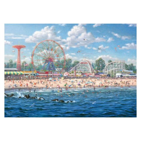 Schmidt Spiele Thomas Kinkade Studios Coney Island - 1000 darabos panoráma puzzle