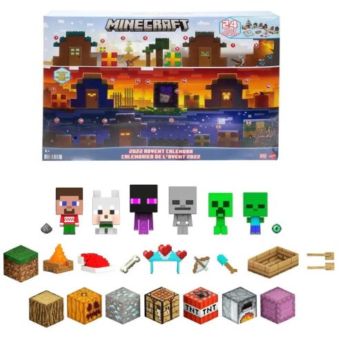 Mattel Minecraft Mob Head Minis Adventi kalendárium