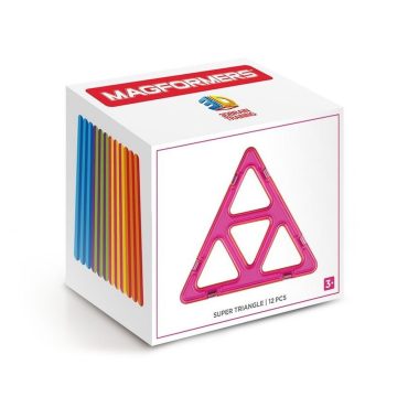   Magformers Super Triangles 12 darabos mágneses építő készlet