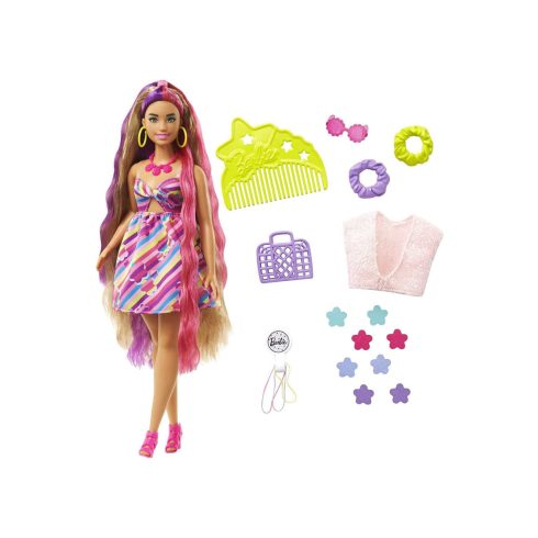 Mattel Barbie Totally Hair Baba Virágos hajdísszel