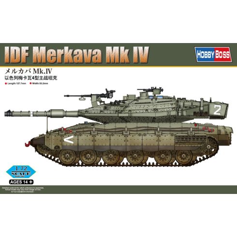 HobbyBoss IDF Merkava Mk IV harckocsi műanyag összeépíthető makett (1:72)