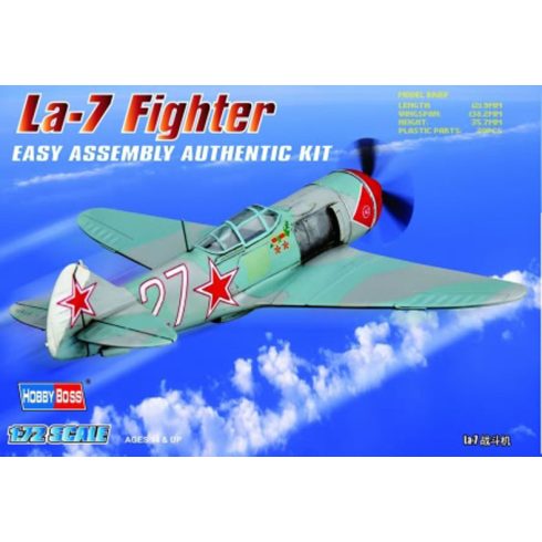 HobbyBoss La-7 Fighter vadászrepülőgép műanyag összeépíthető makett (1:72)