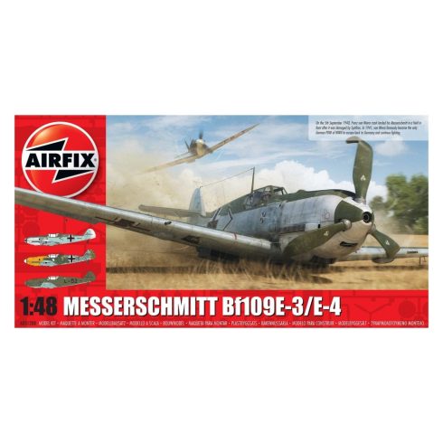 Airfix Messerschmitt Bf109E-3/E-4 vadászrepülőgép műanyag modell (1:48)