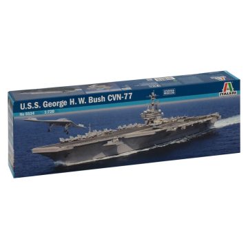   Italeri U.S.S. George H.W.Bush CVN-77 repülőgéphordozó műanyag modell (1:720)