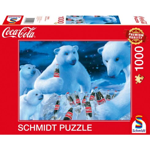 Schmidt Spiele Coca-Cola Jegesmedvék - 1000 darabos puzzle