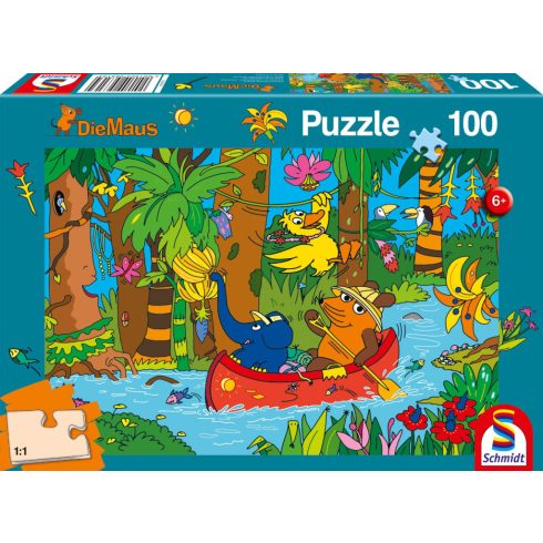 Schmidt Spiele Die Maus A dzsungelben - 100 darabos puzzle