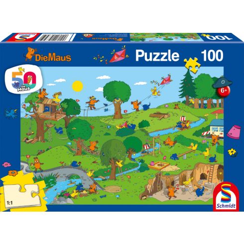 Schmidt Spiele Die Maus Játszóparkban - 100 darabos puzzle