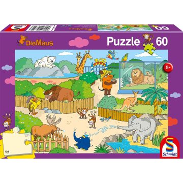 Schmidt Spiele Die Maus Az állatkerben - 60 darabos puzzle