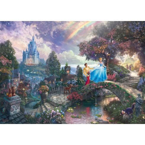 Schmidt Spiele Thomas Kinkade Disney Hamupipőke - 1000 darabos puzzle