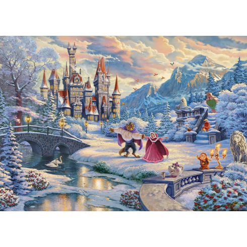 Schmidt Spiele Disney Szépség és a Szörnyeteg Varázslatos téli este - 1000 darabos puzzle