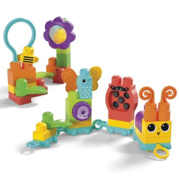 Mattel Mega Bloks Hernyóvonat 30 darabos építő készlet