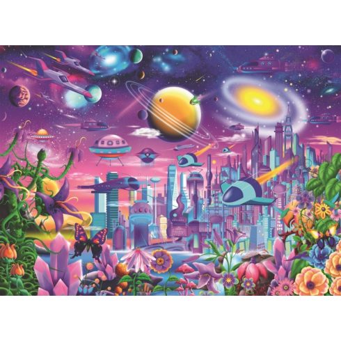 Ravensburger Cosmic City - 200 darabos puzzle