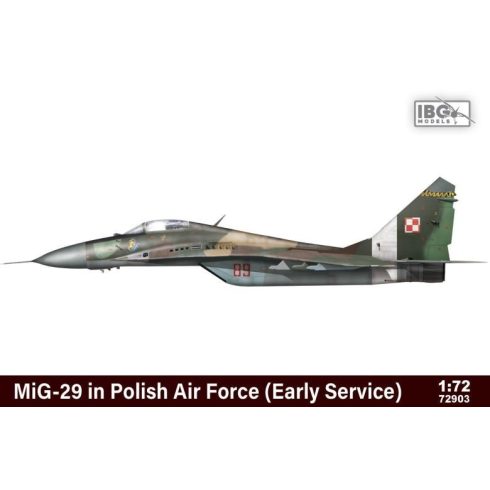 IBG Models Mig-29 in Polish Air Force Early Limited vadászrepülőgép műanyag modell (1:72)