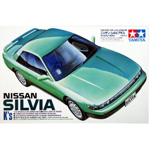 Tamiya Nissan Silvia KS autó műanyag összeépíthető makett (1:24)