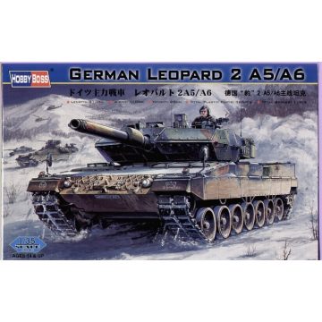   HobbyBoss German Tank Leopard 2 A5/A6 tank műanyag összeépíthető makett (1:35)